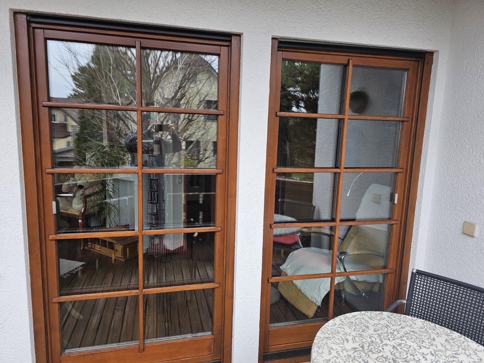 Renoviertes Holzfenster
